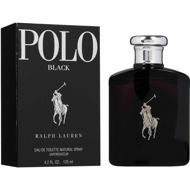 RALPH LAUREN POLO BLACK 4.2 EAU DE TOILETTE SPRAY FOR MEN