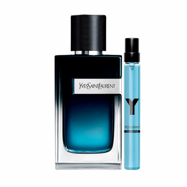 YVES SAINT LAURENT Y 2 PCS SET FOR MEN: 3.3 EAU DE PARFUM SPRAY + 0.33 EAU DE PARFUM SPRAY