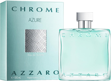 AZZARO CHROME AZURE 3.4 EAU DE TOILETTE SPRAY FOR MEN